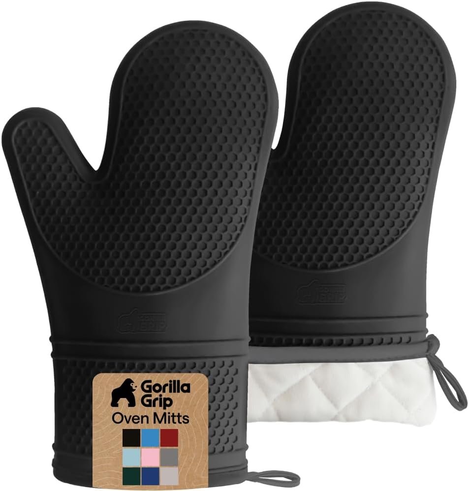 GORILLA GRIP BPA-Free Soft Silicone Oven Mitts