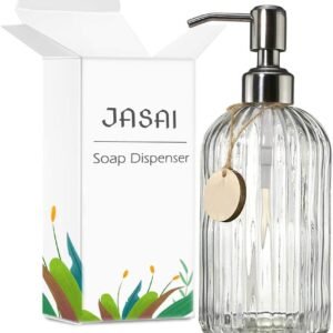 Clear Glass Soap Dispenser