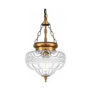 Textured Glass Island Fixture