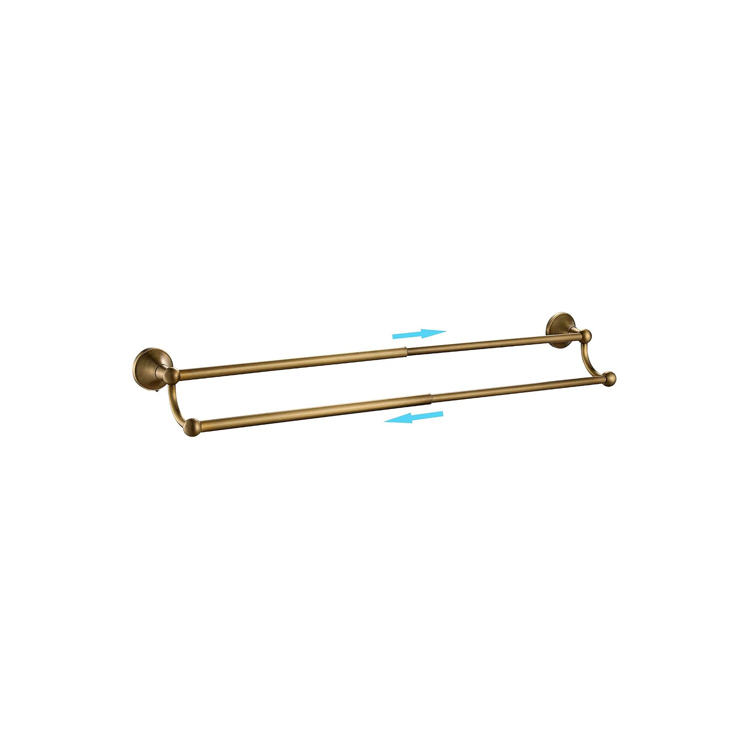Antique Brass Towel Bar