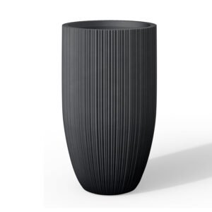 Black Concrete Planter