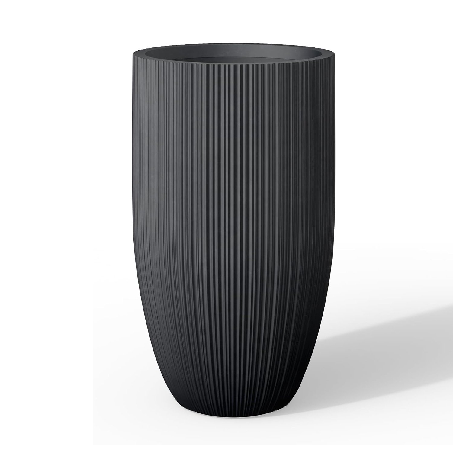 Black Concrete Planter