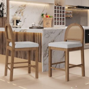 Rustic Wood Bar Stools
