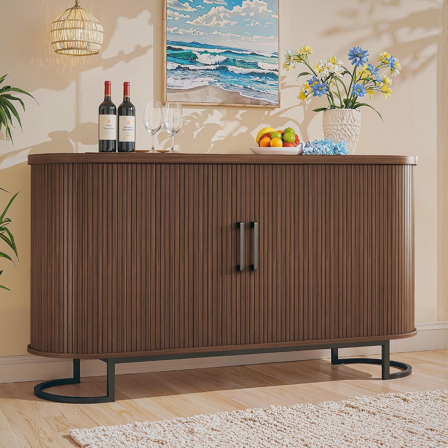Fluted Sideboard Cabinet